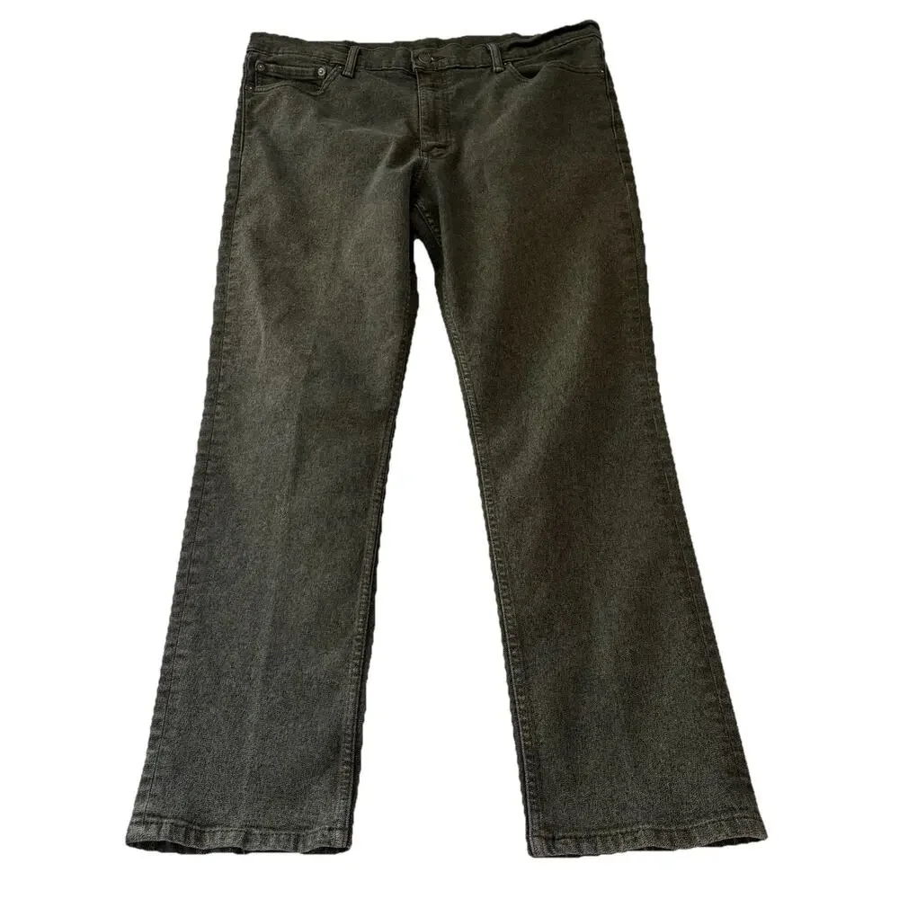 Levis 511 Men’s Gray Green Jeans Tag 40x30 Actual 38x29.5 Stretch Straight Leg